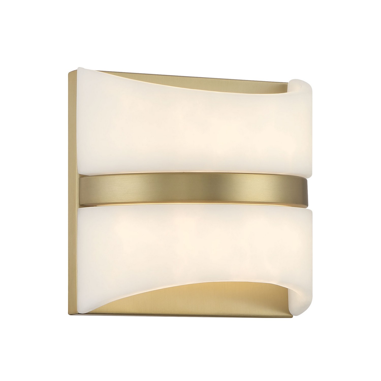 Soft Brass LED Wall Sconce from the Velaux Collection