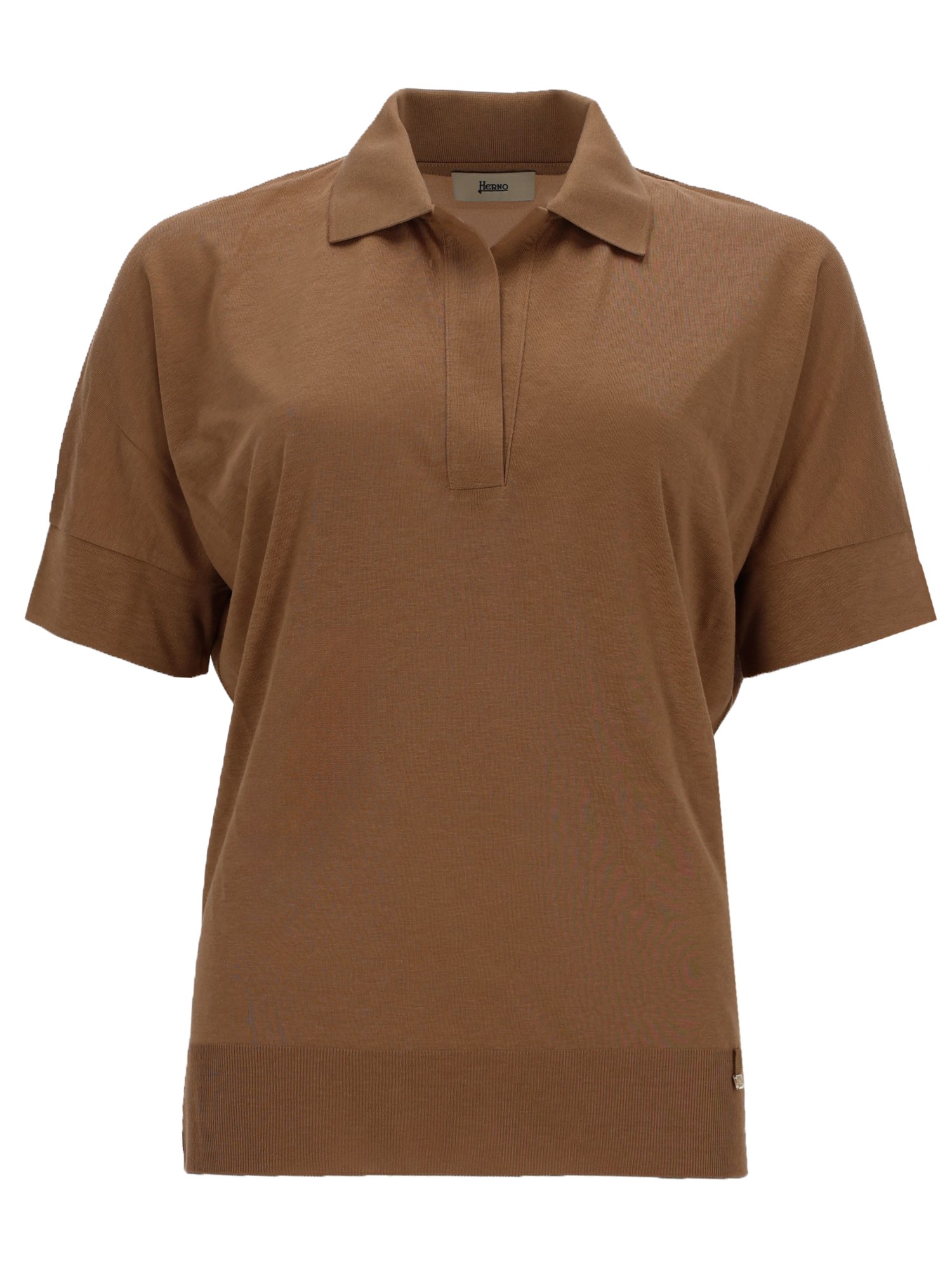 Cotton blend polo shirt