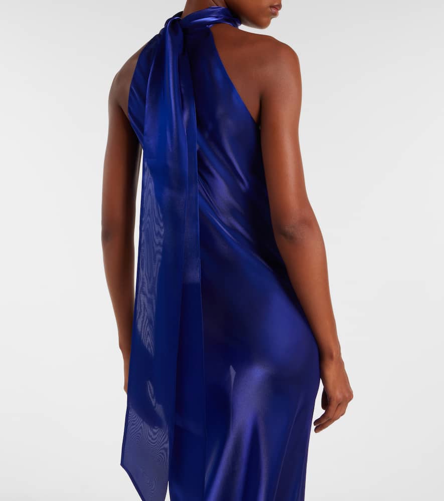 Sienna semi-sheer organza gown