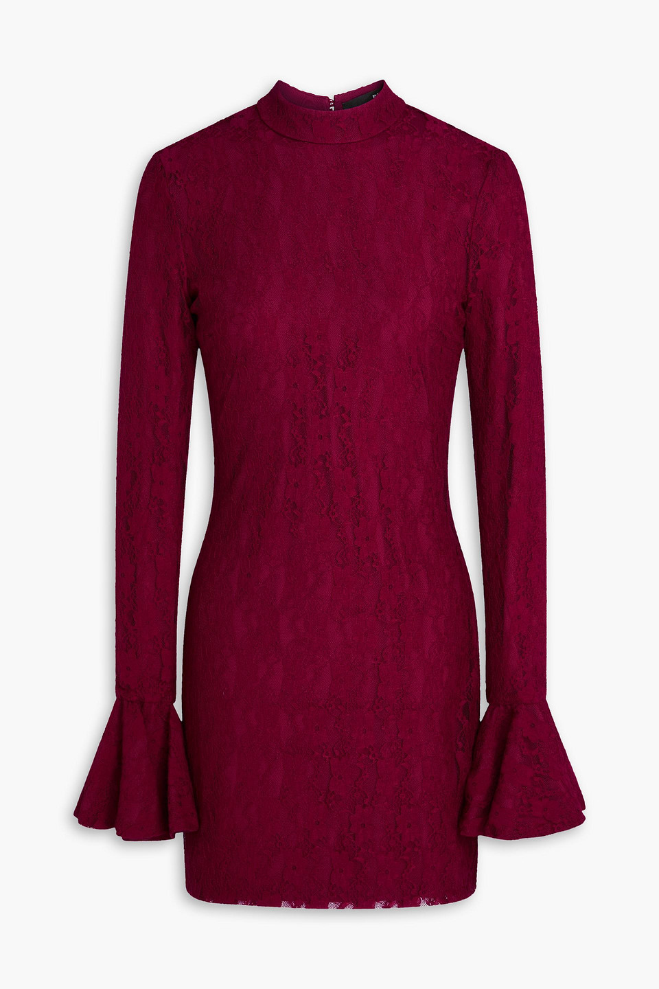Lace mini dress - Burgundy - DE 38