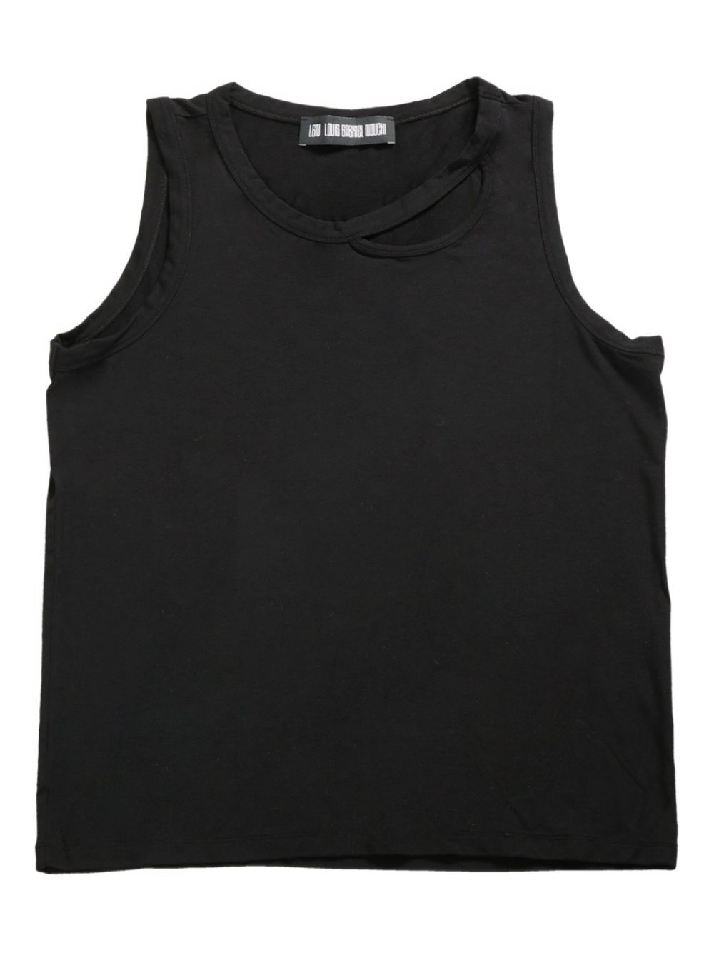 LGN LOUIS GABRIEL NOUCHI cut-out tank top - 001 BLACK