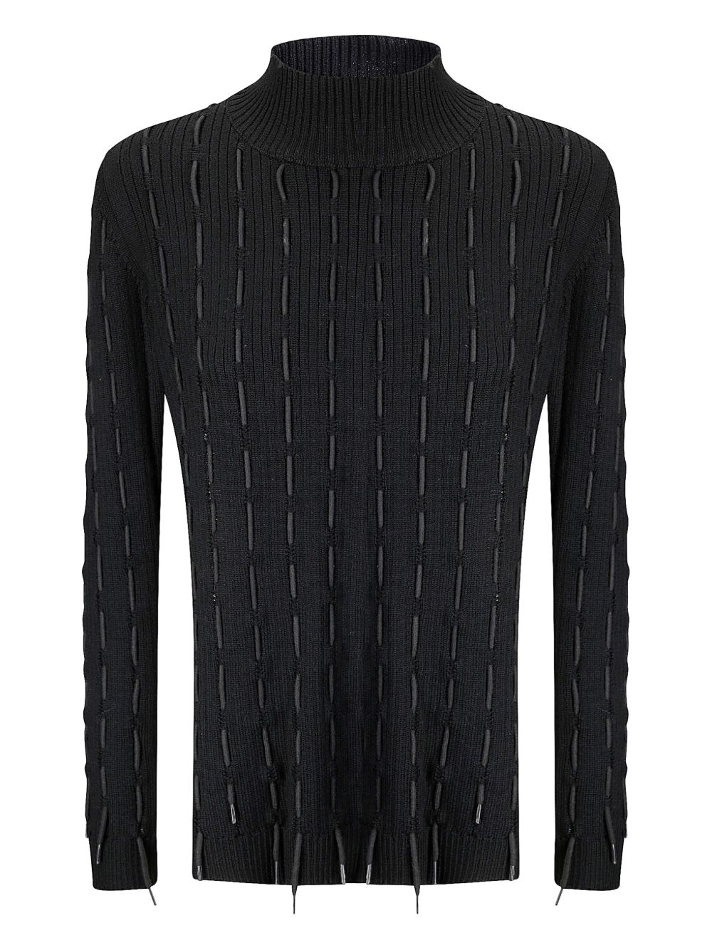 INSTITUTION ribbed turtleneck sweater - Black