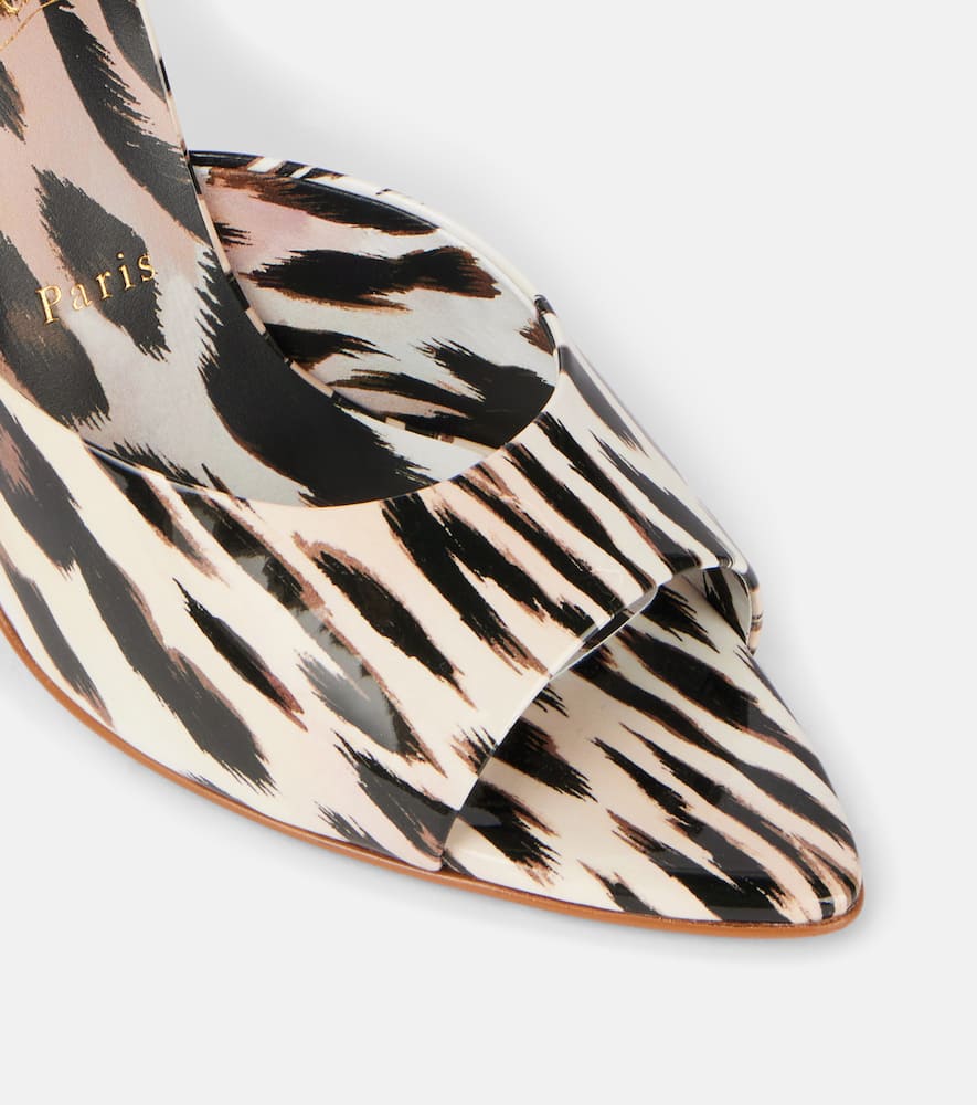 Christian Louboutin Miss Z 100 patent leather mules
