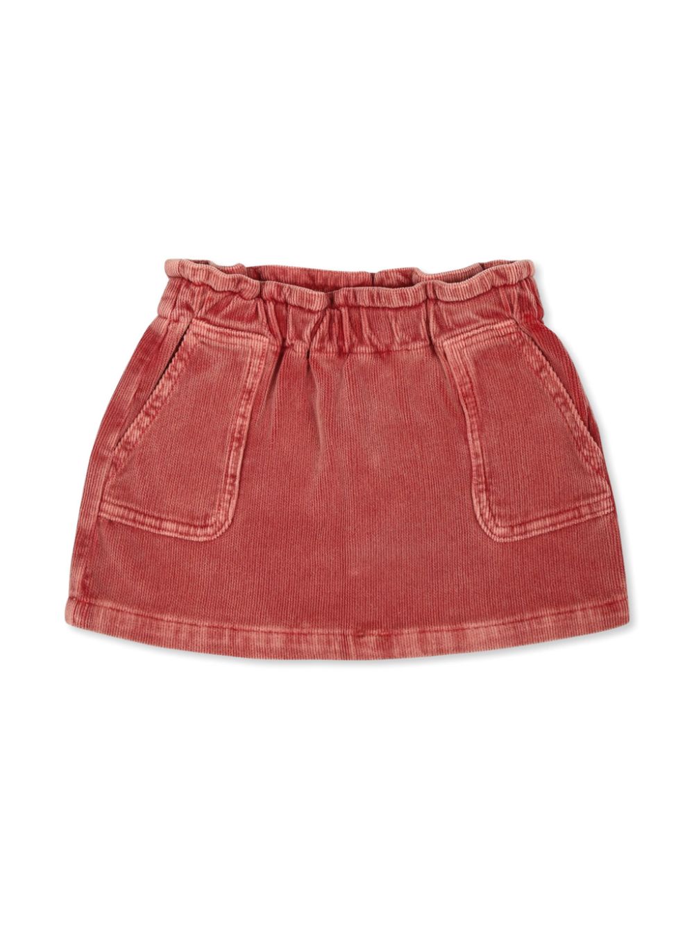 Logo-embroidered cotton-blend skirt