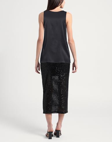 Woman Top Black Size M Rayon, Viscose, Elastane
