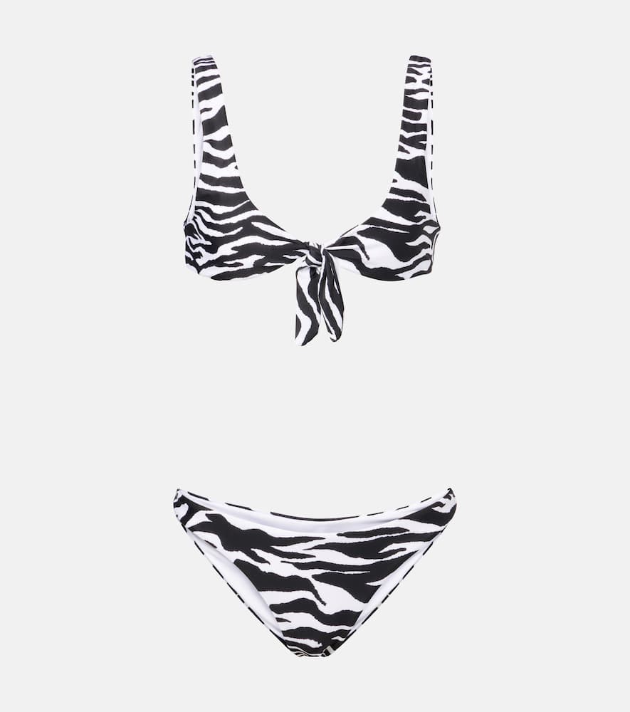 Zebra-print bikini