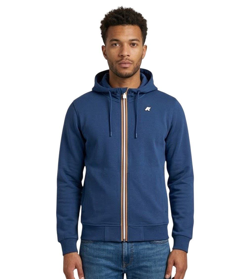 Blue Zip-Up Hoodie
