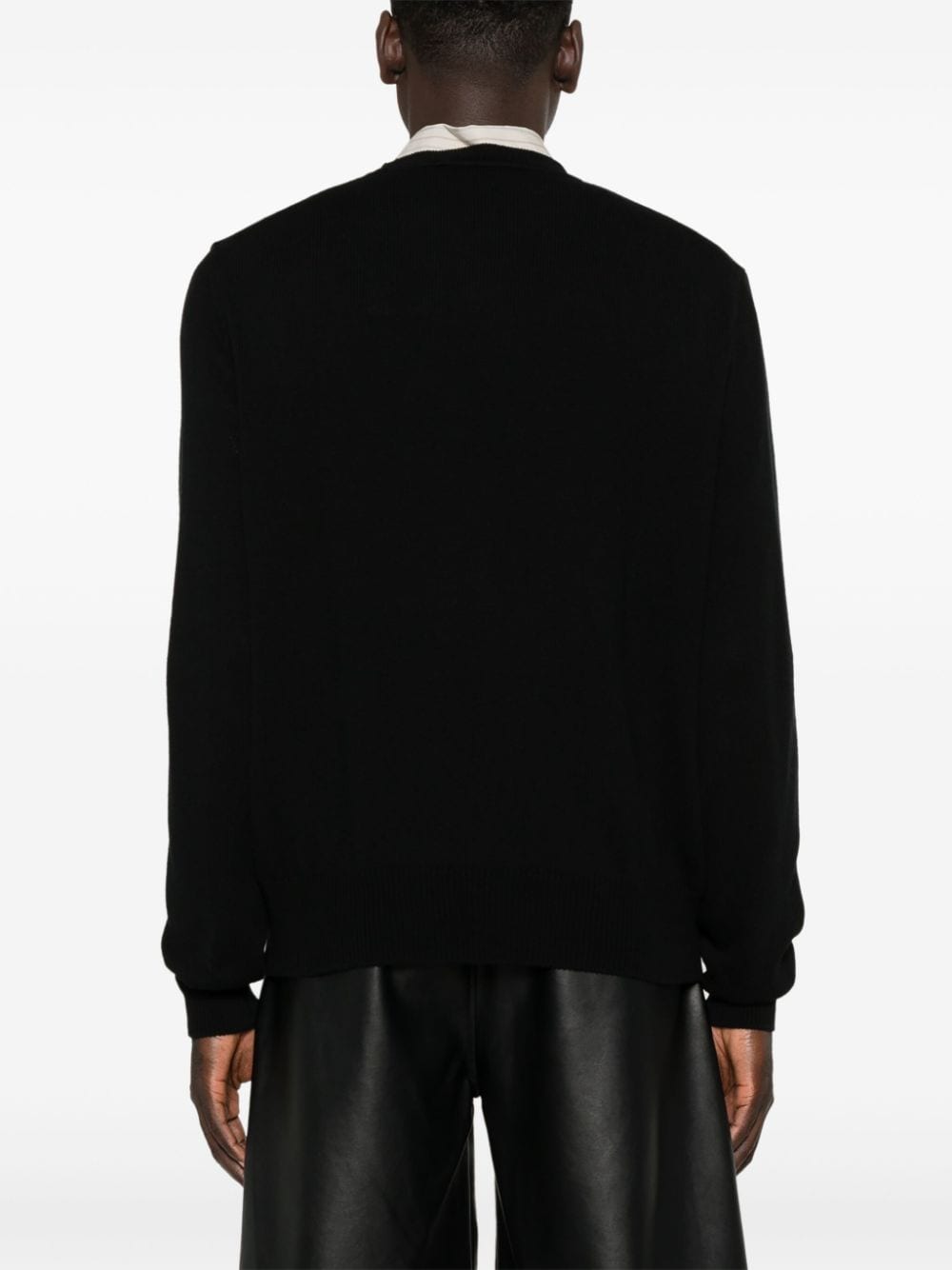 Black Cotton Blend Alex Sweater