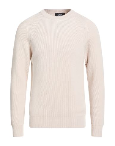 Man Sweater Ivory Size 42 Merino Wool