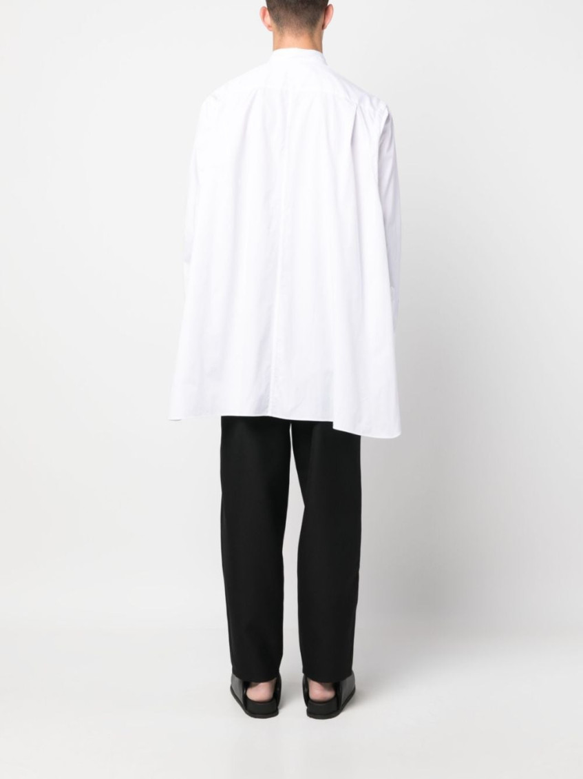 White Side Slit Shirt