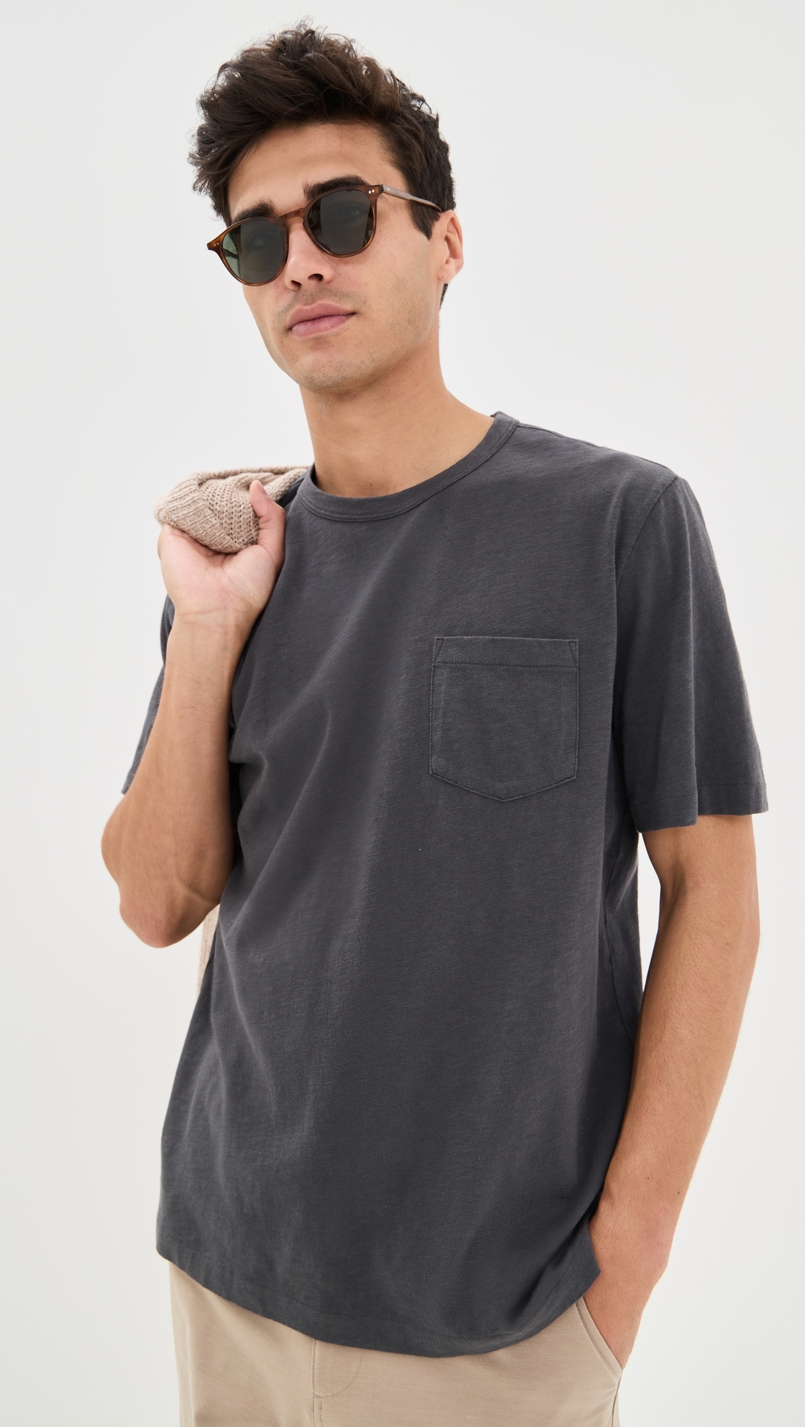 Sunwashed Pocket Tee Graphite