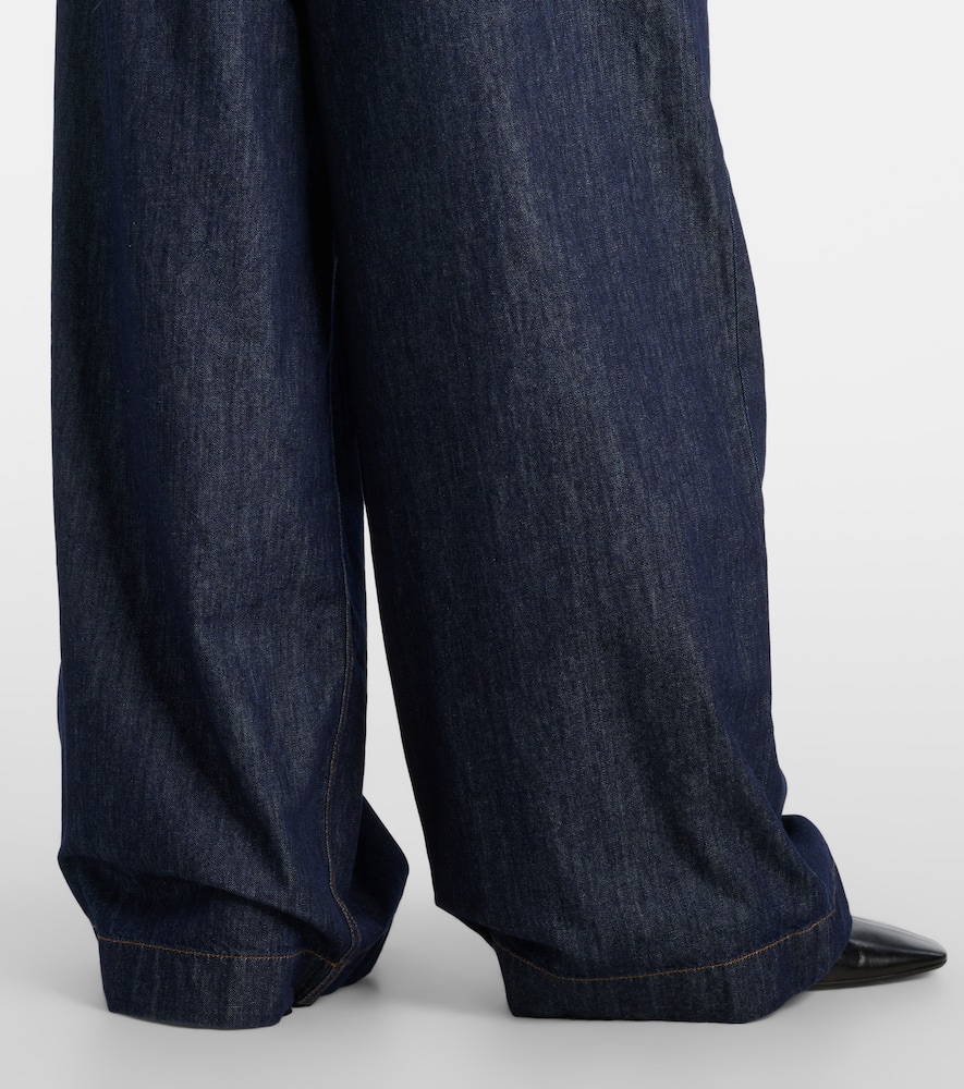 High-rise wide-leg jeans
