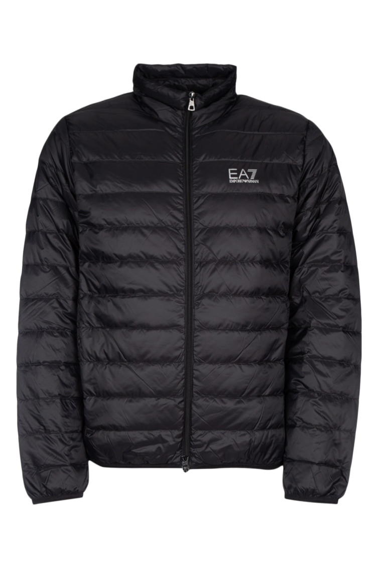 Black Logo Puffer Jacket