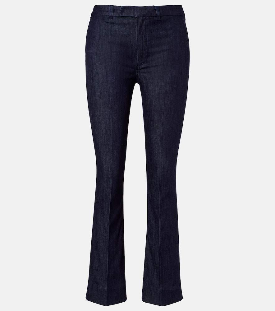 Diana cotton-blend slim pants