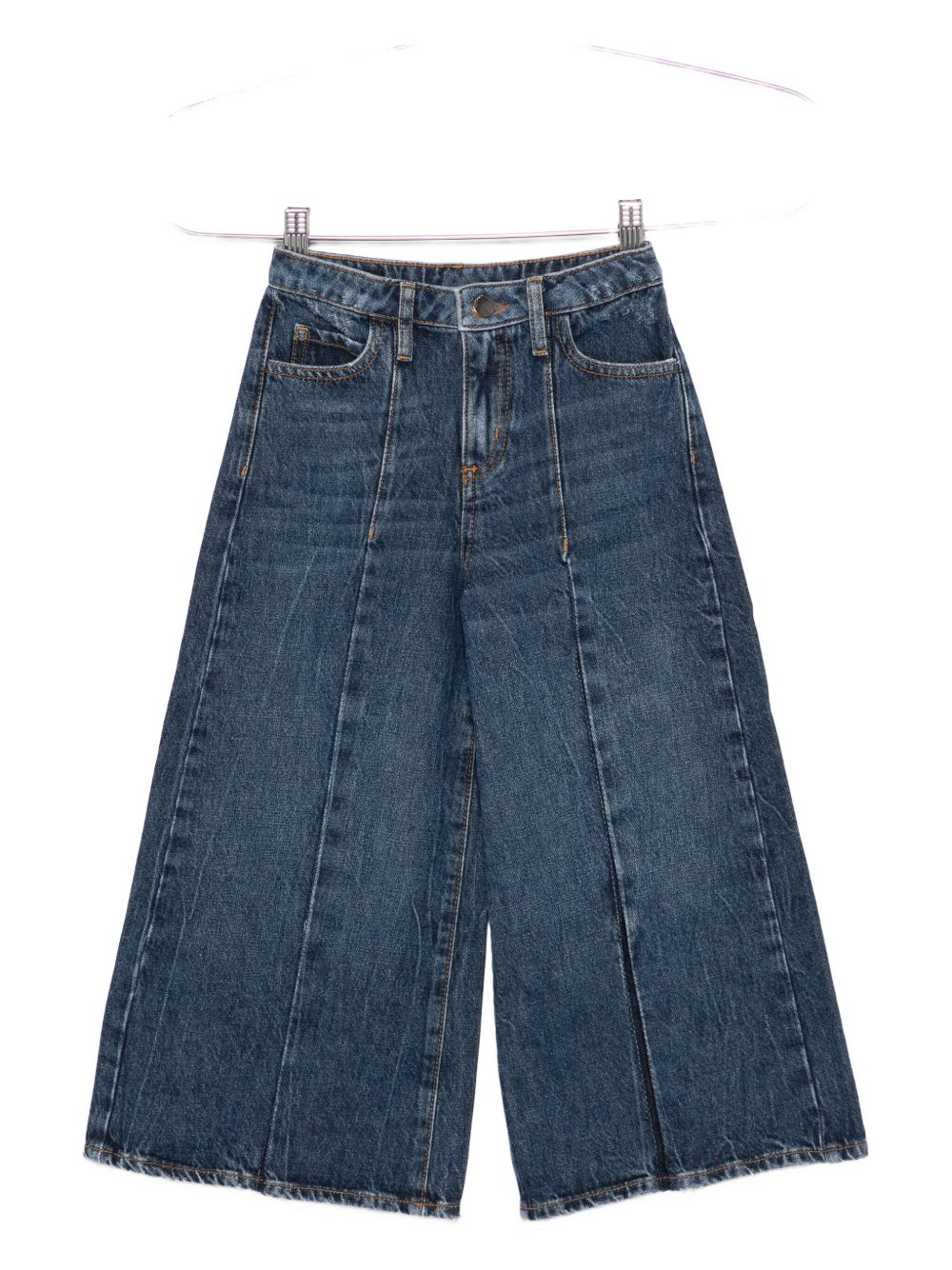 Panelled wide-leg trousers - Blue
