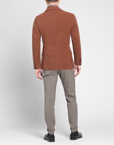 Man Blazer Brown Size 38 Cotton, Polyamide, Elastane, Polyester