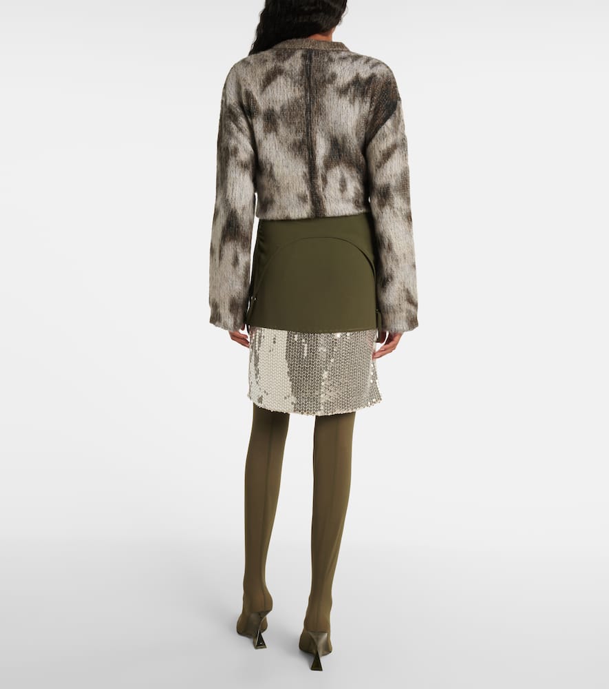 Sequined midi skirt