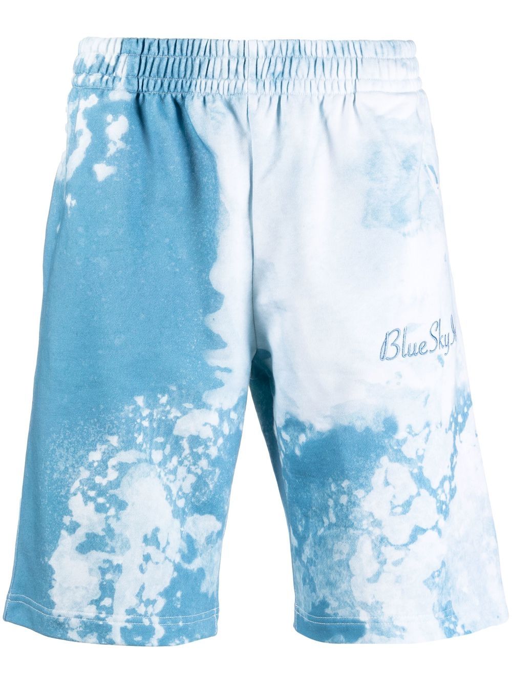 Tie-dye track shorts