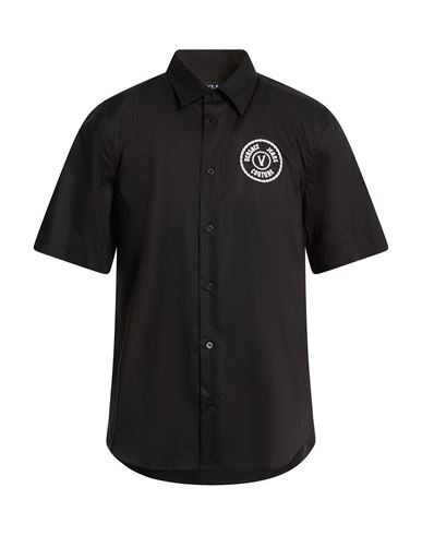Man Shirt Black Size 34 Cotton