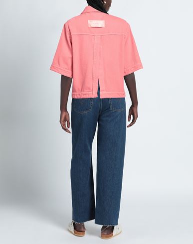 Jacob Cohёn Woman Denim outerwear Coral Size 2 Cotton, Polyester