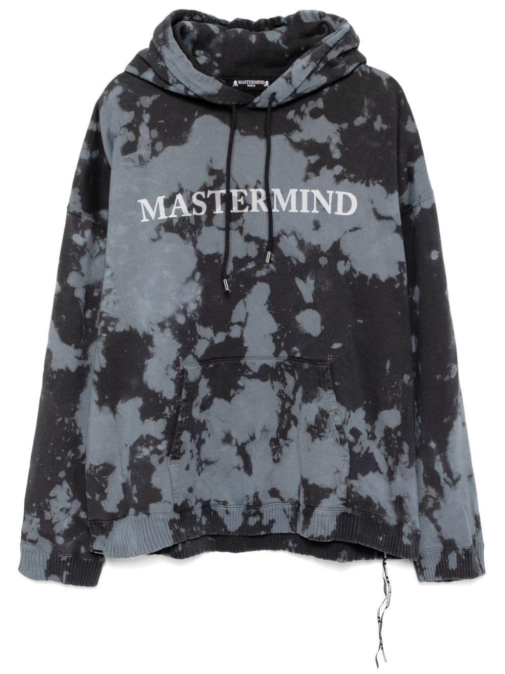 Logo print cotton hoodie - Grey