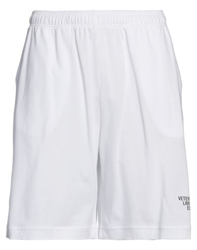 Man Shorts & Bermuda Shorts White Size L Cotton