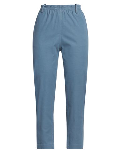 Woman Pants Azure Size 4 Cotton