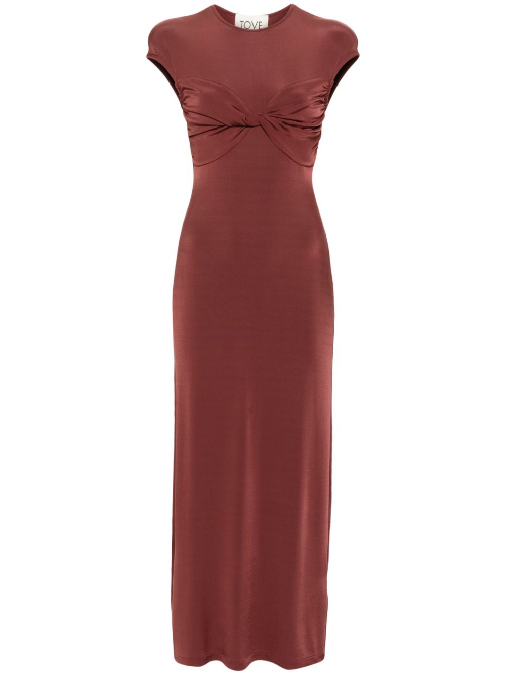 Mali twisted maxi dress - Red