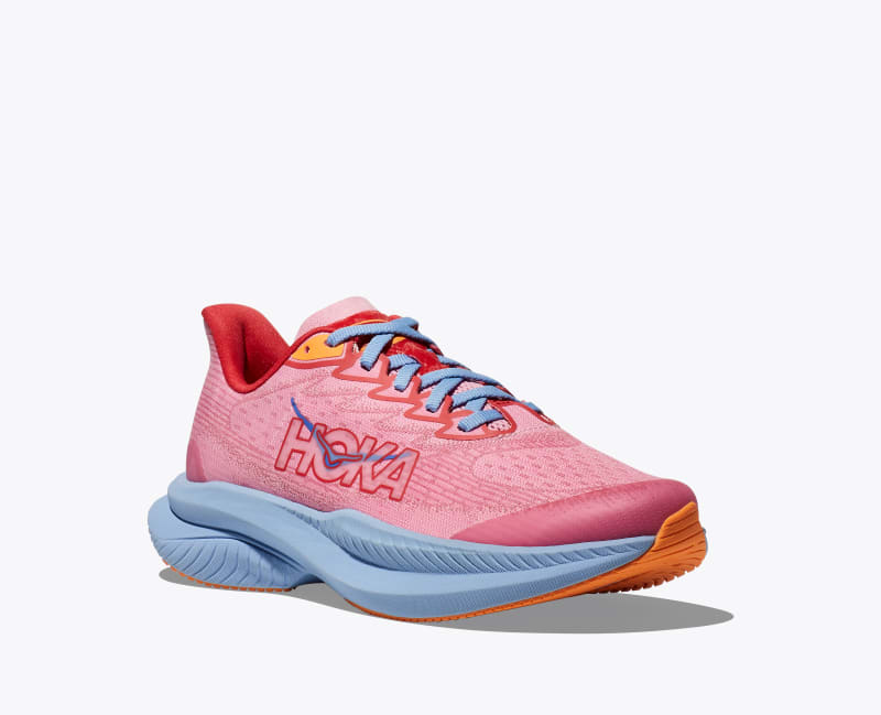 HOKA Mach 6 Shoes in Peony/Cerise