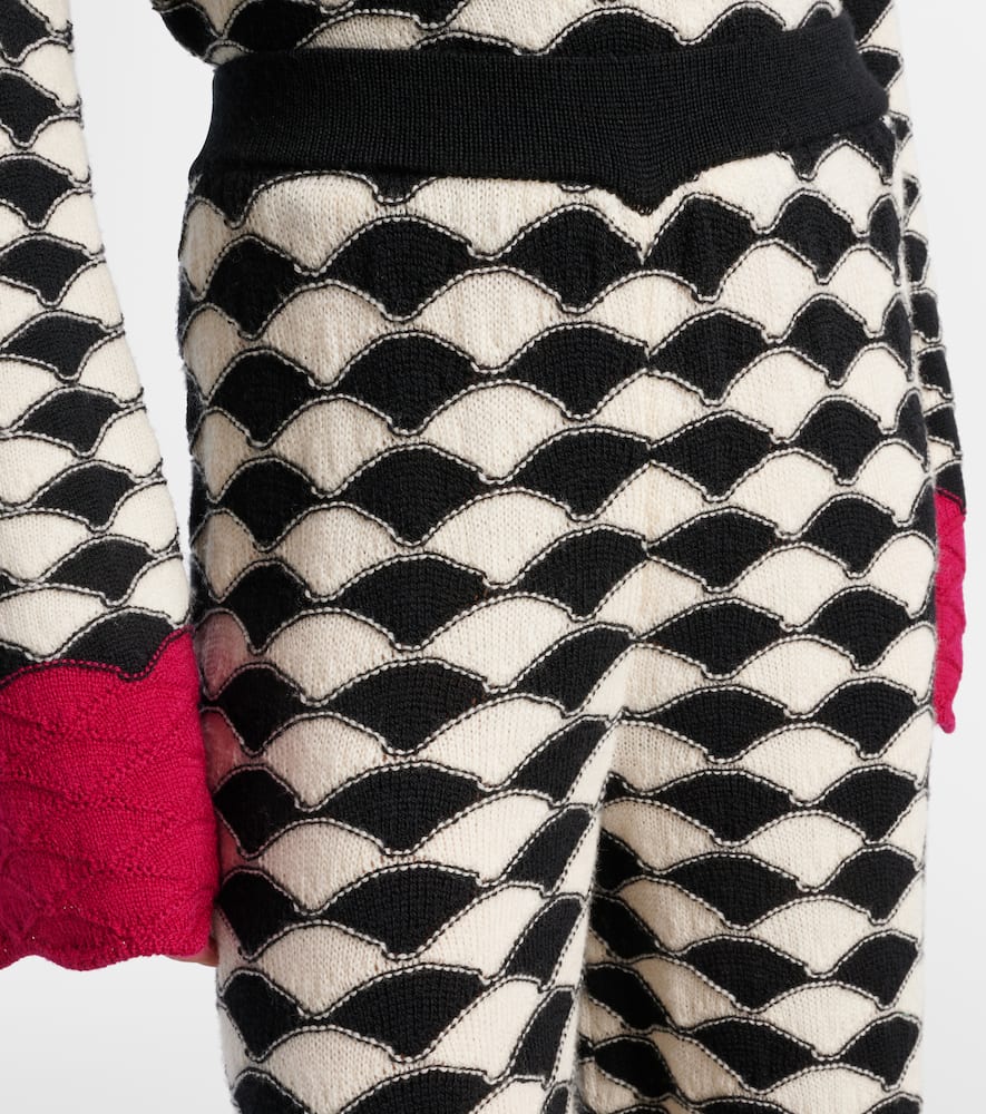 Lounge wool wide-leg pants