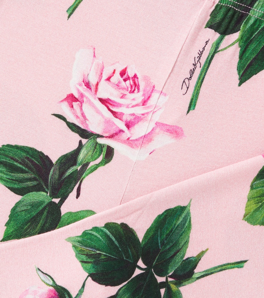 Floral flared sweatpants