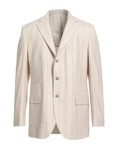 Man Blazer Beige Size 40 Wool, Silk, Cashmere