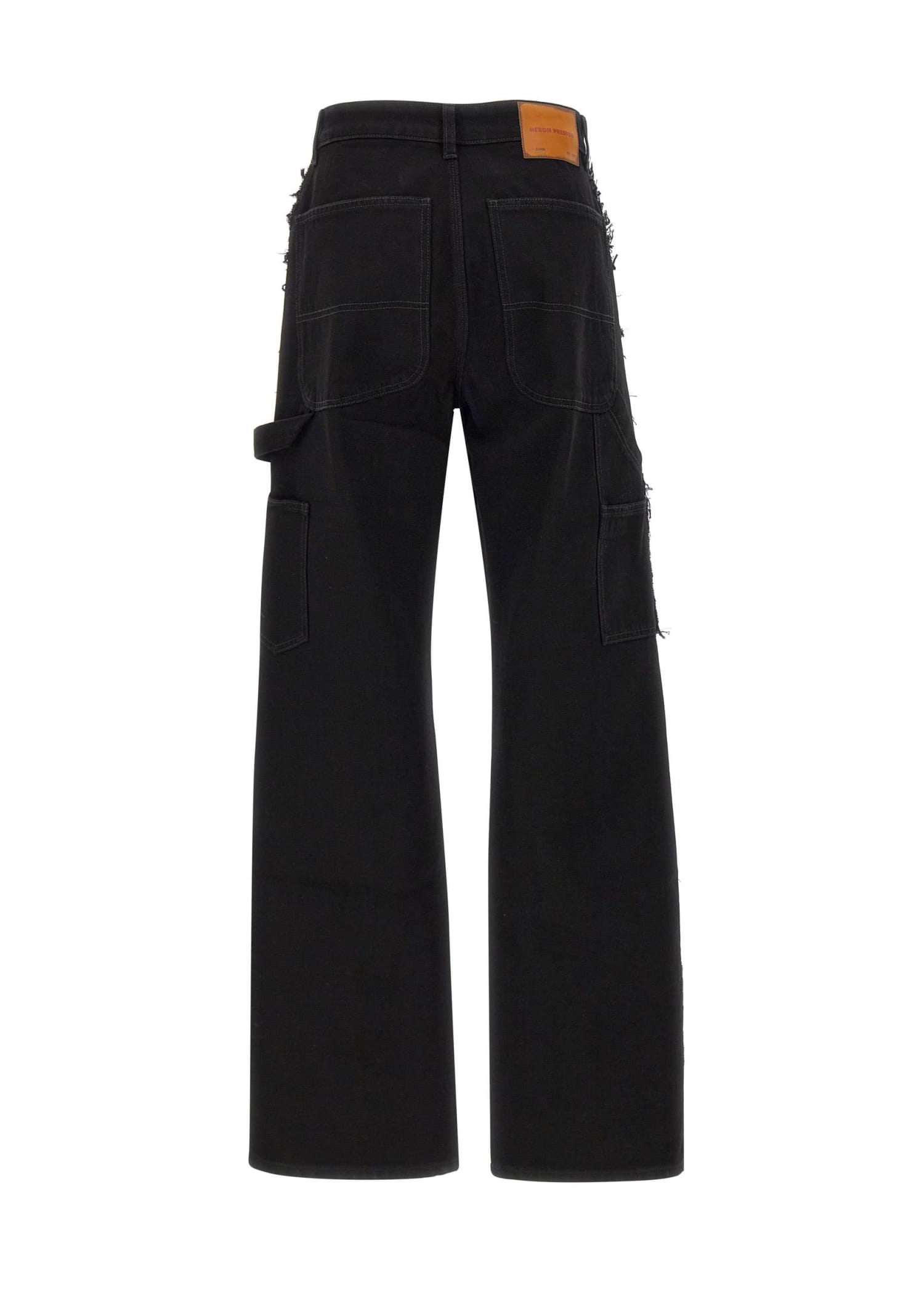 Rebuilt wide-leg carpenter jeans - Black