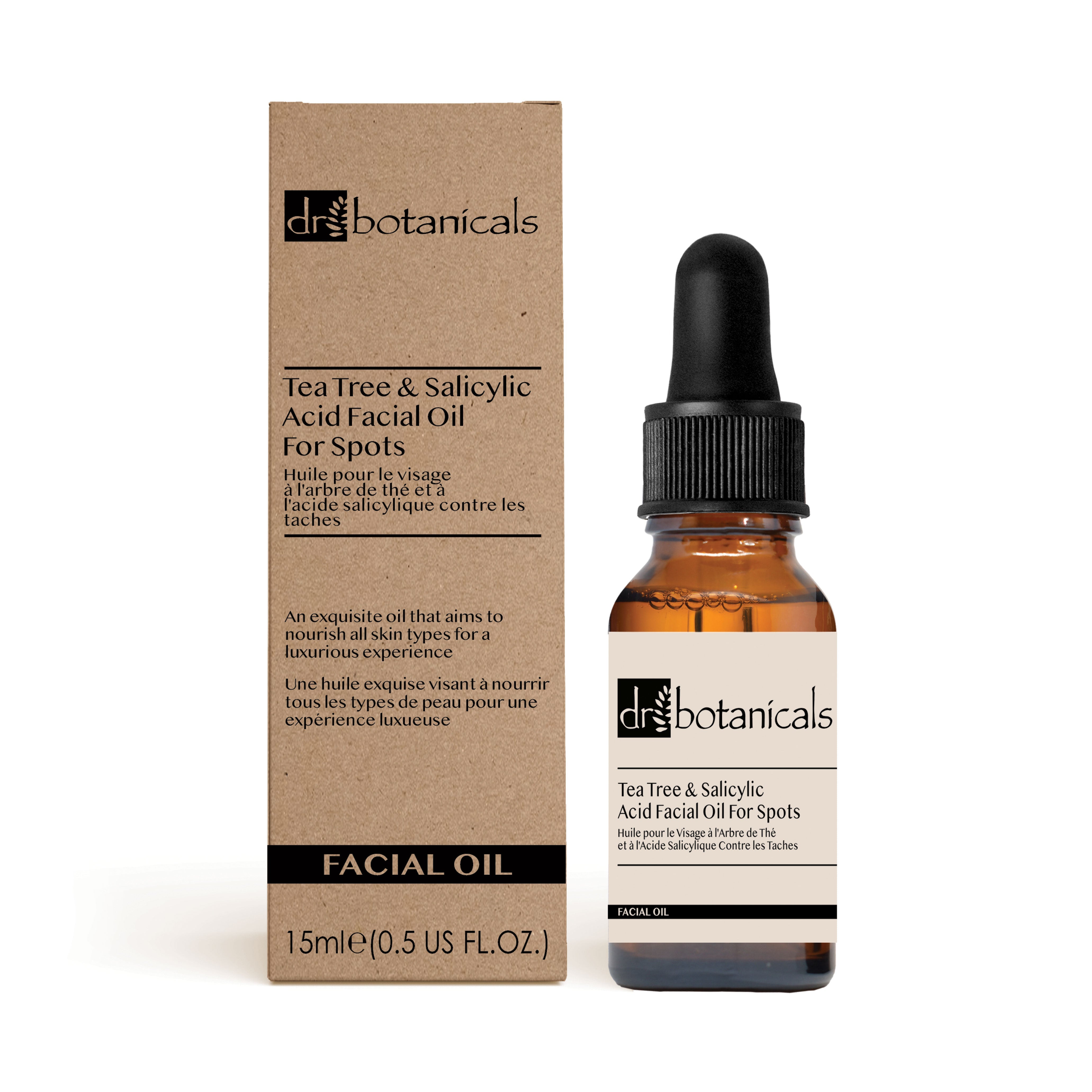 Eucalyptus, Tea Tree & Salicylic Acid Facial Oil For Spots 15ml x 3 Trio Set