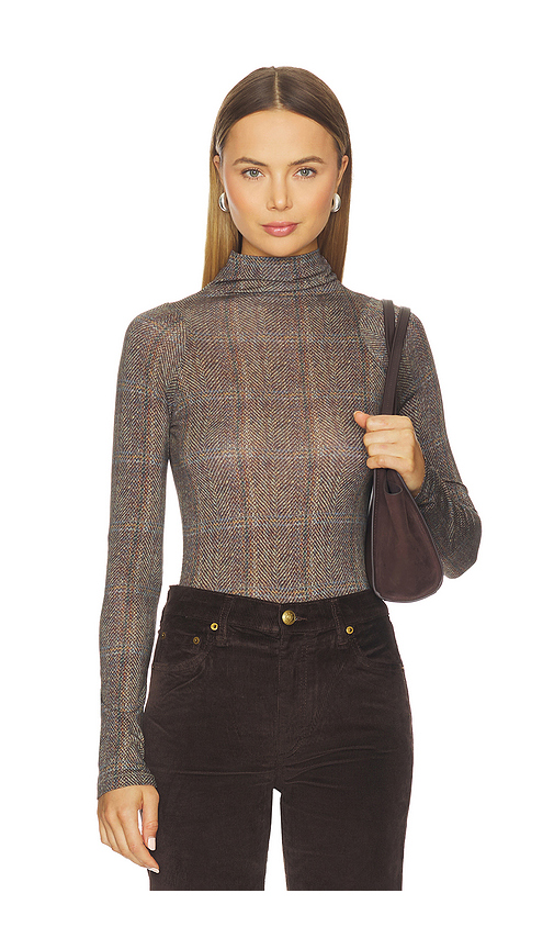 Rag & Bone ROLLKRAGENSHIRT SHAW in Brown. Größe XXS. Also in XS, S