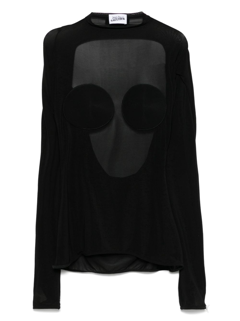 Jean Paul Gaultier semi-sheer blouse - Black