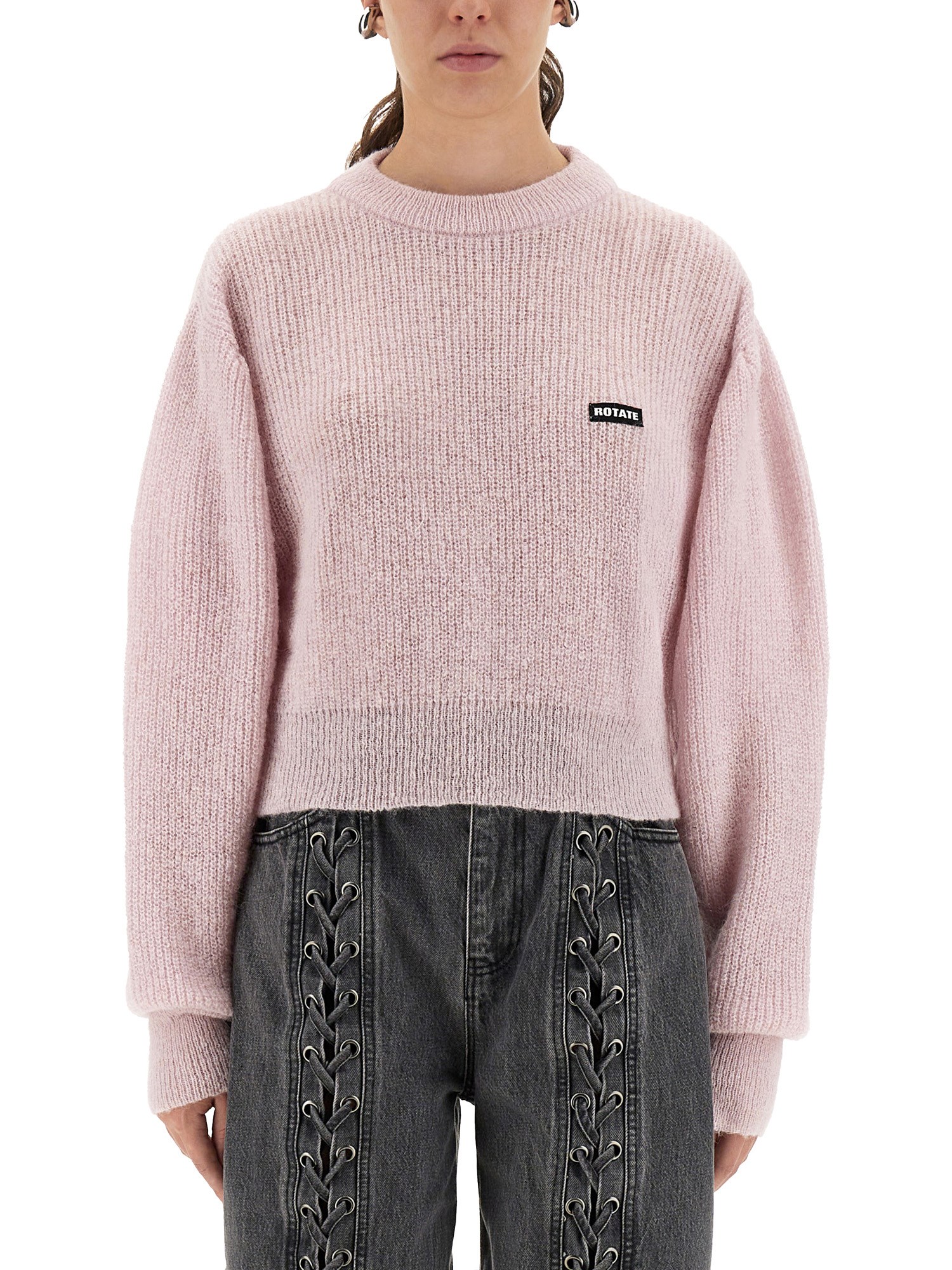 Wool puff sweater