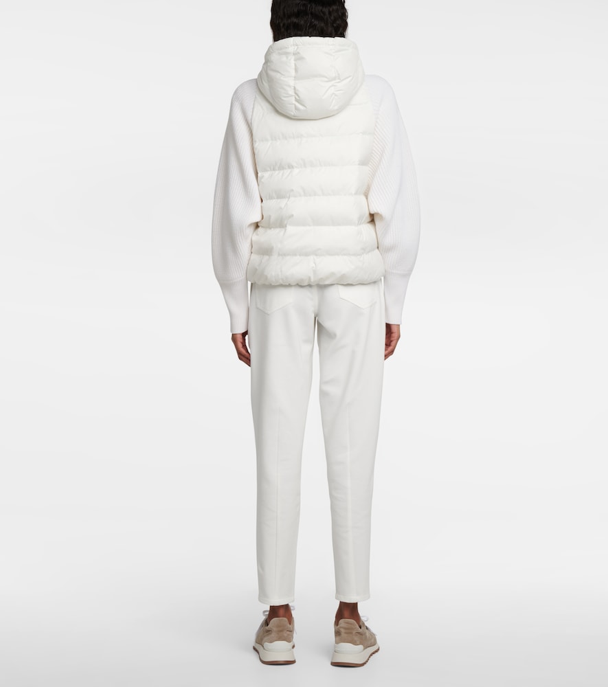 Wool and cashmere-blend knit jacket
