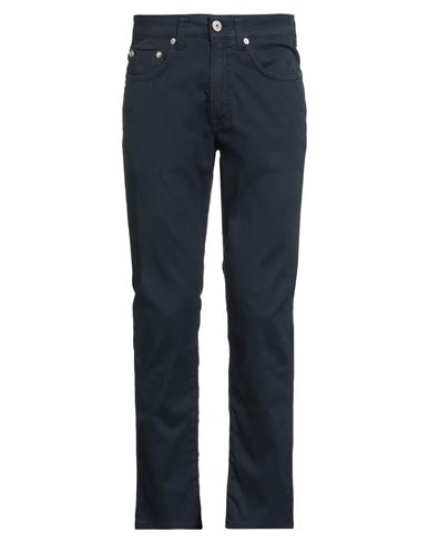 Man Pants Navy Size 30 Cotton, Elastane