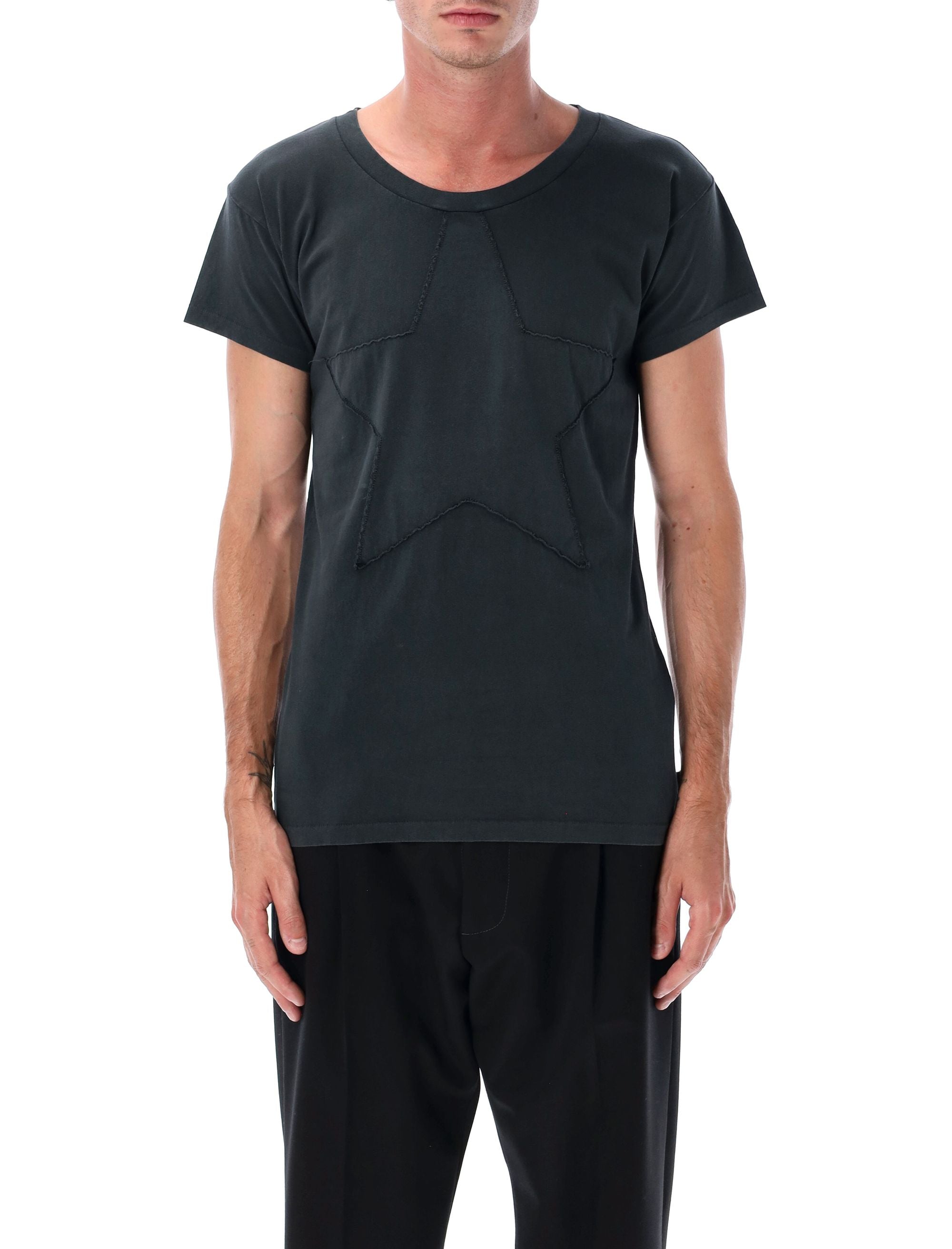 Star-appliqué Crew-neck T-shirt
