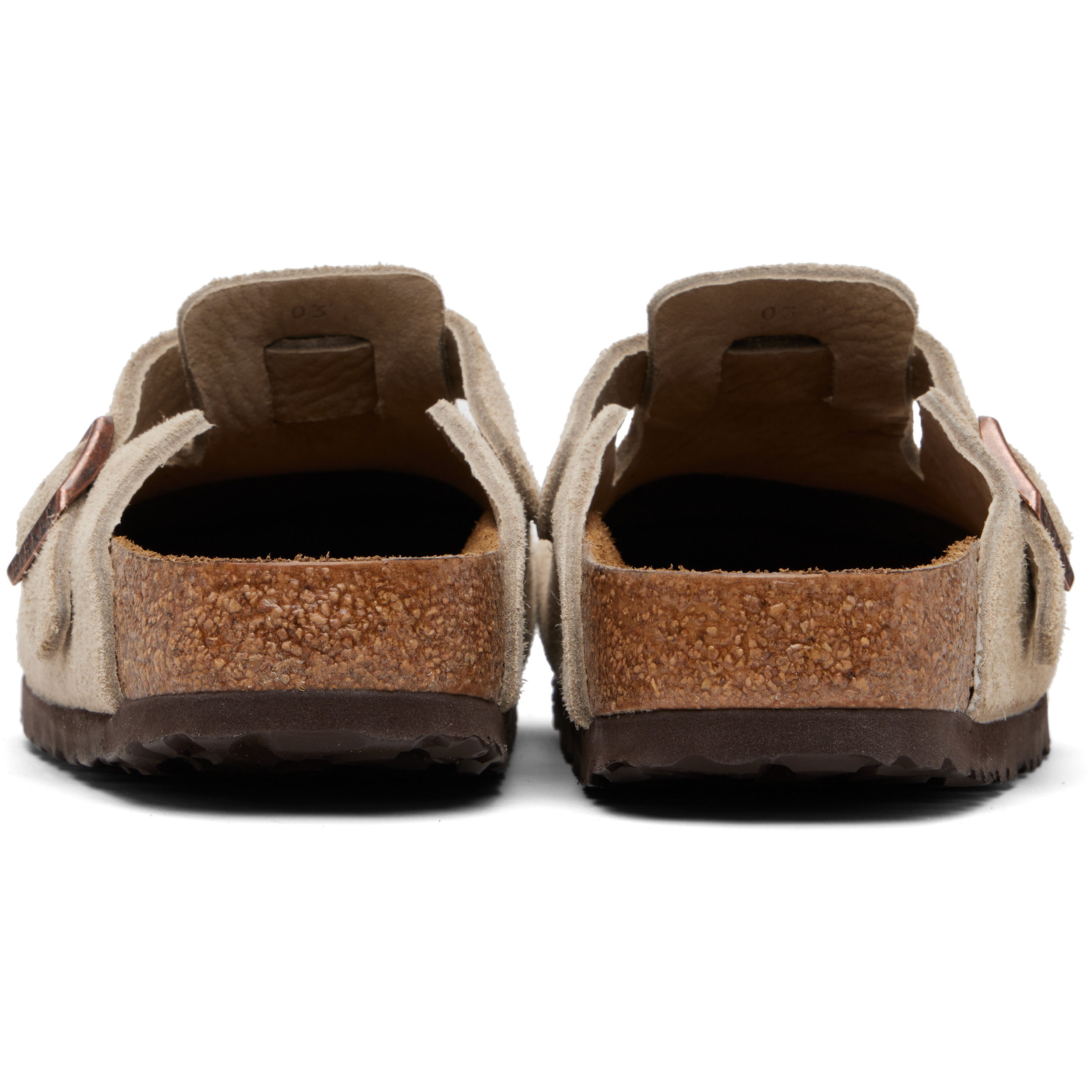 Taupe Regular Boston Soft Footbed Suede Leather Loafers