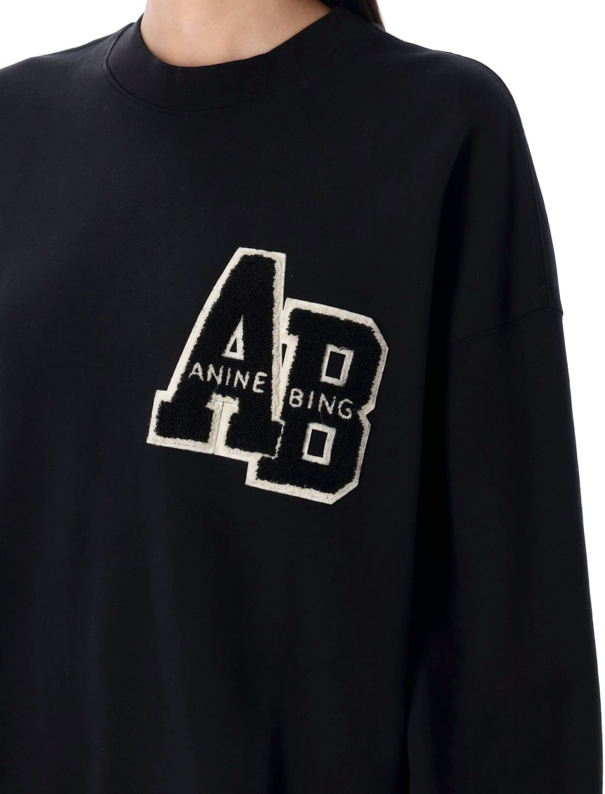 Black Crewneck Logo Sweatshirt