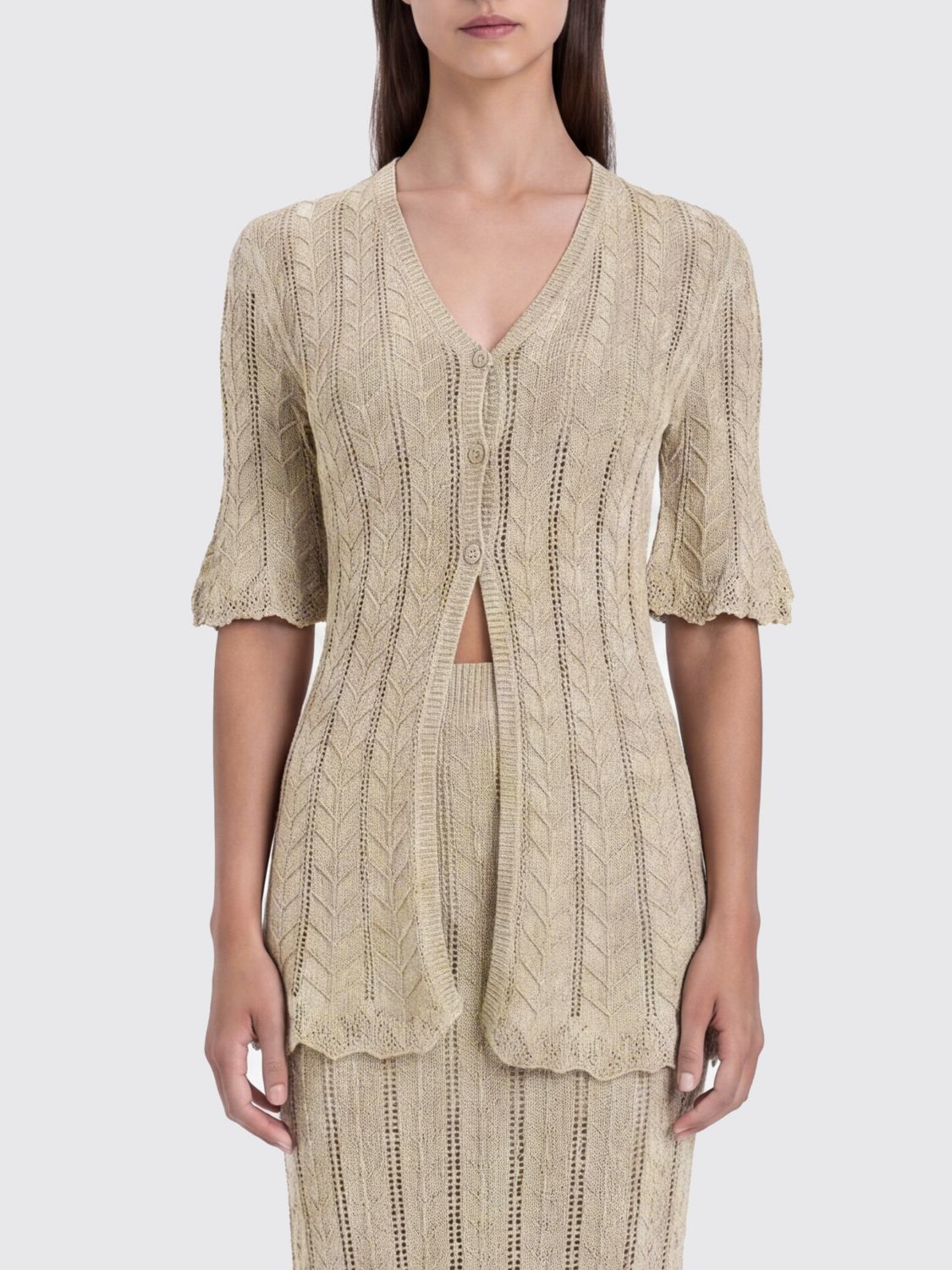 Cardigan Woman color Butter