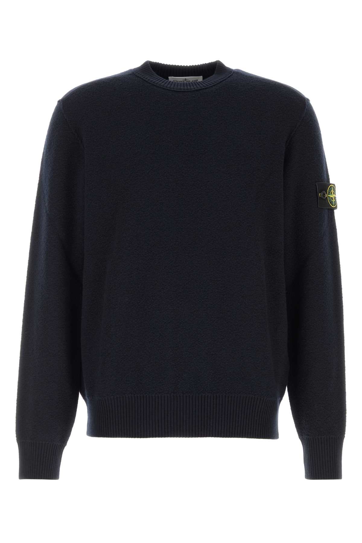 Neck Sweater — Navy