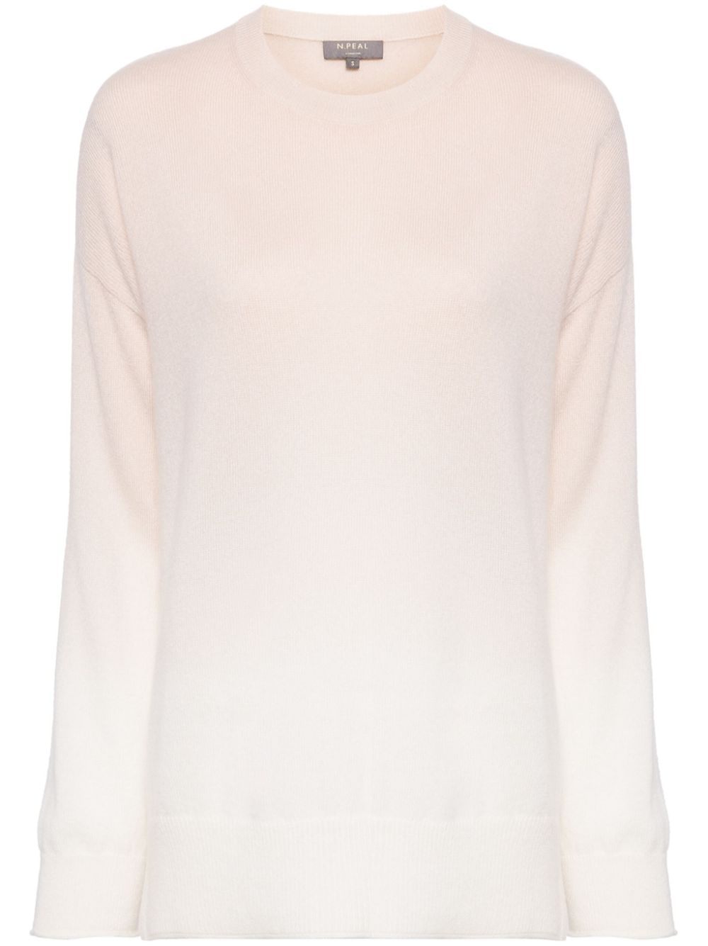 Gradient-effect cashmere jumper - Neutrals