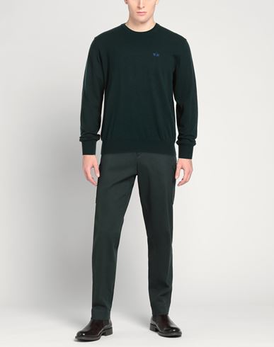 Man Sweater Dark green Size XXL Cotton, Wool