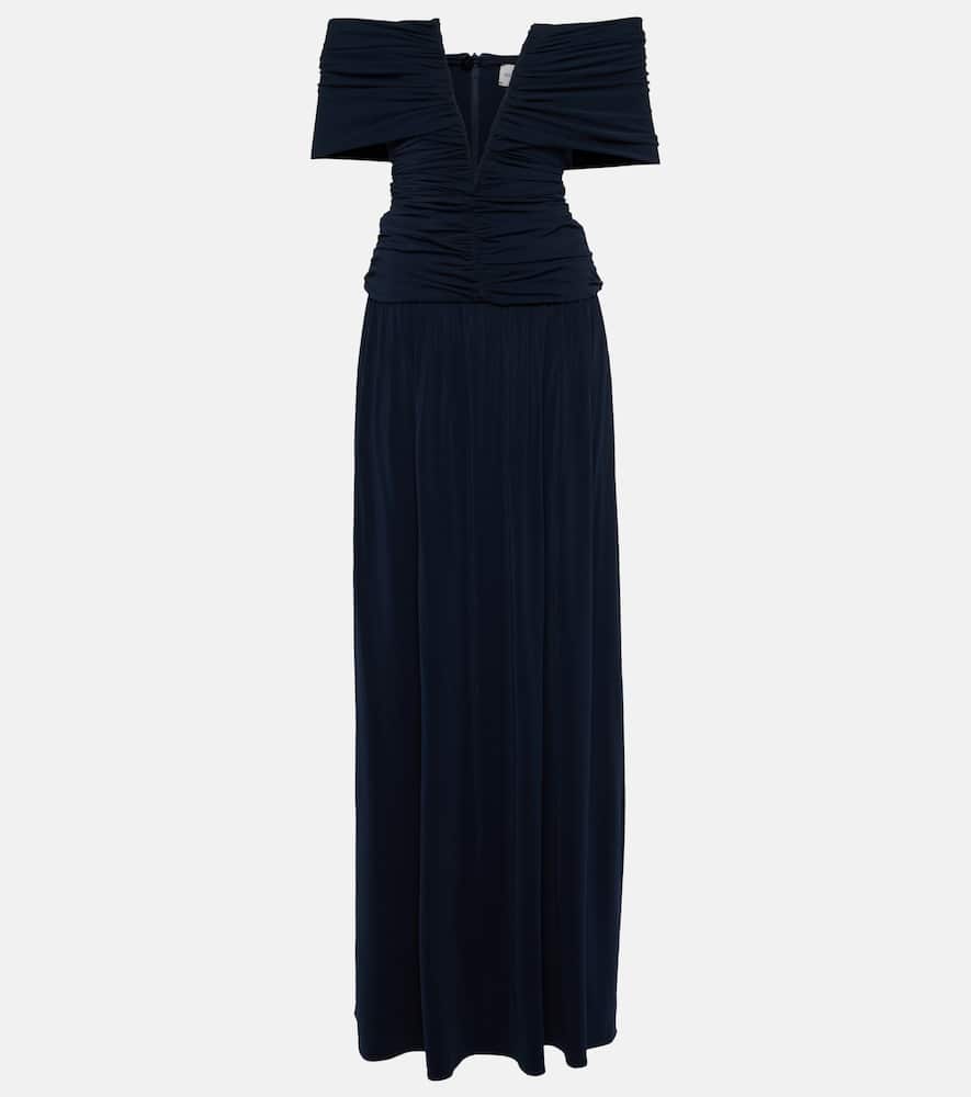 Off-shoulder midi dress