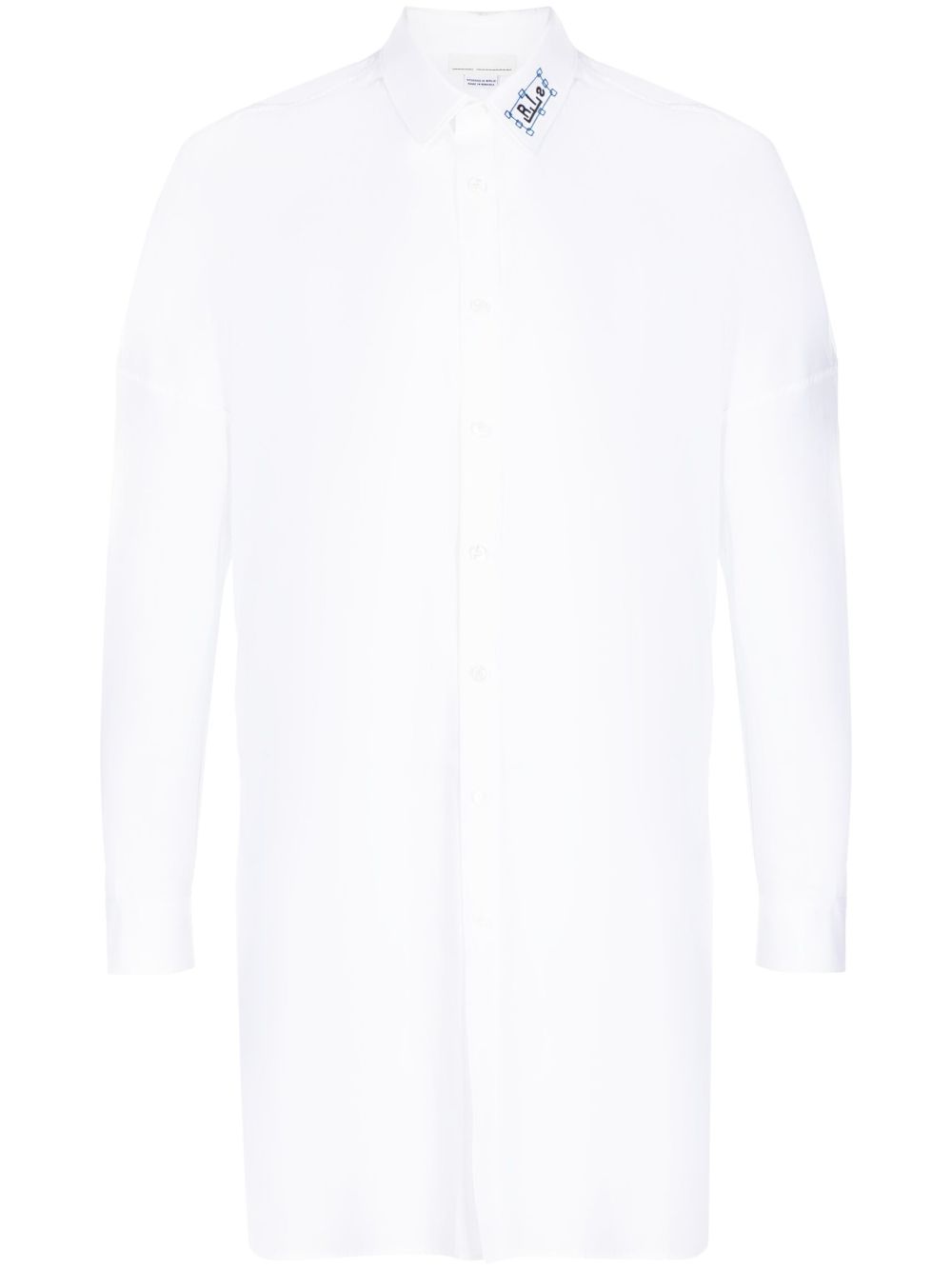 Logo-print long-sleeve shirt - White