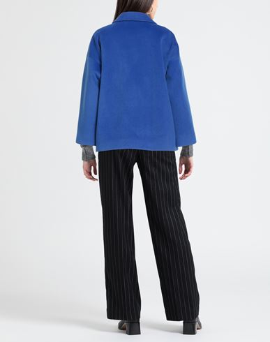 Woman Coat Blue Size 6 Polyester