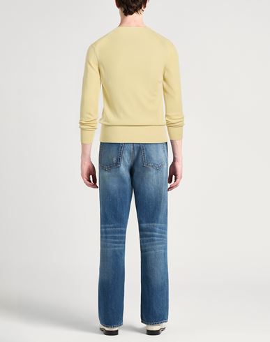 Man Sweater Pastel yellow Size 38 Cashmere, Silk